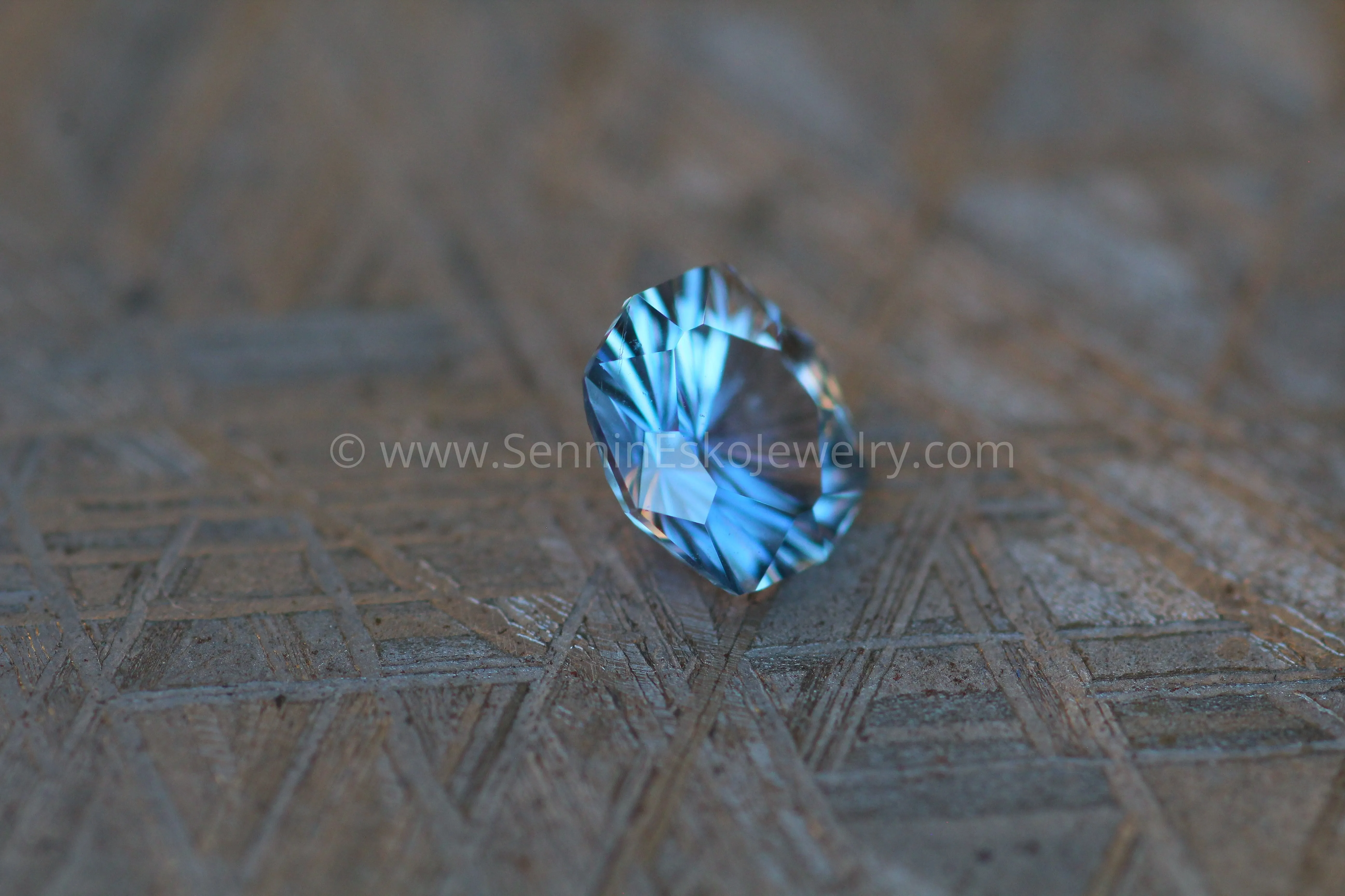 1.1 Carat Bluish Gray & Violet Umba Sapphire Octagonal Cushion -  Fantasy Cut - 6.5x5.6mm