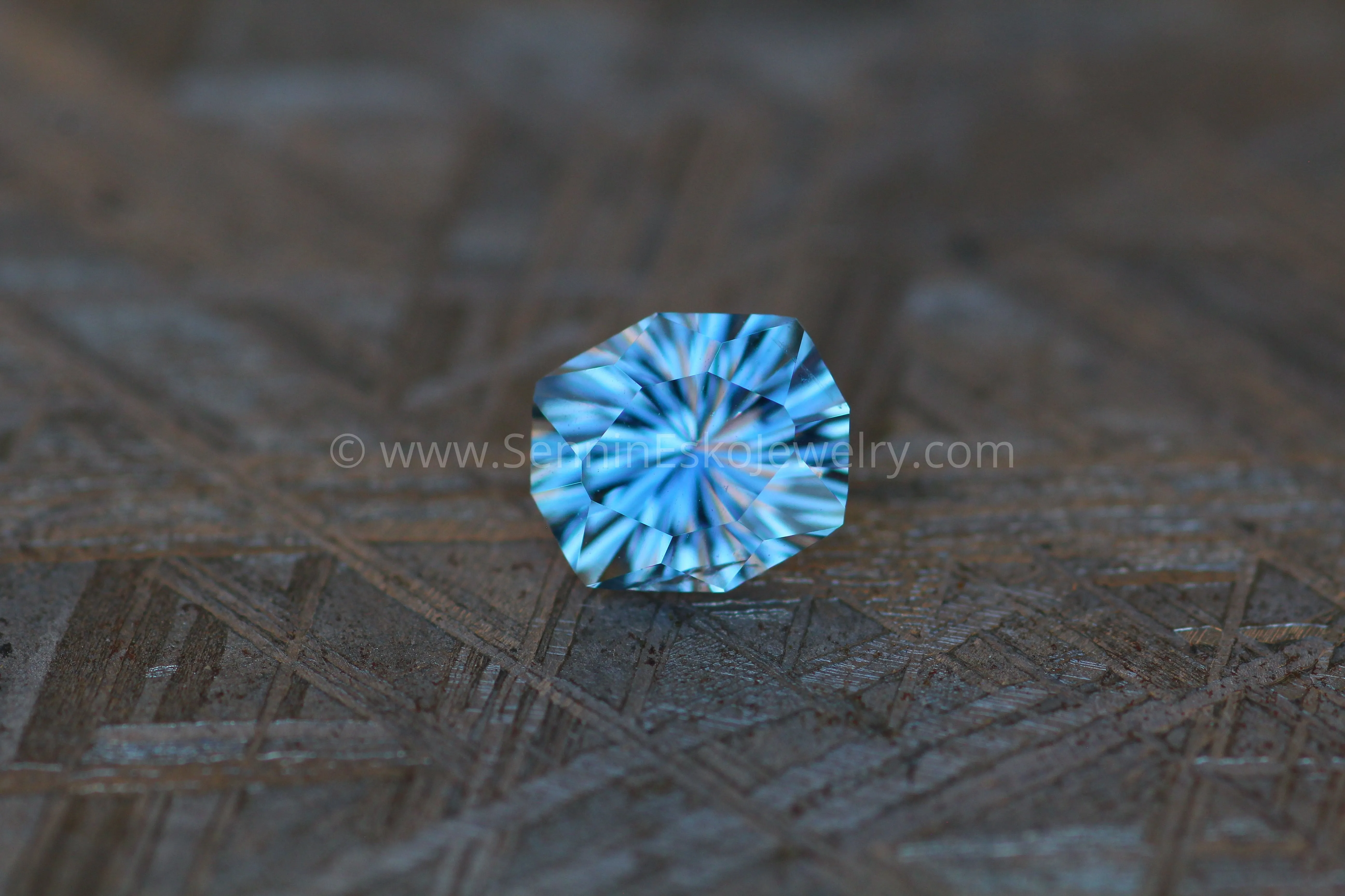 1.1 Carat Bluish Gray & Violet Umba Sapphire Octagonal Cushion -  Fantasy Cut - 6.5x5.6mm