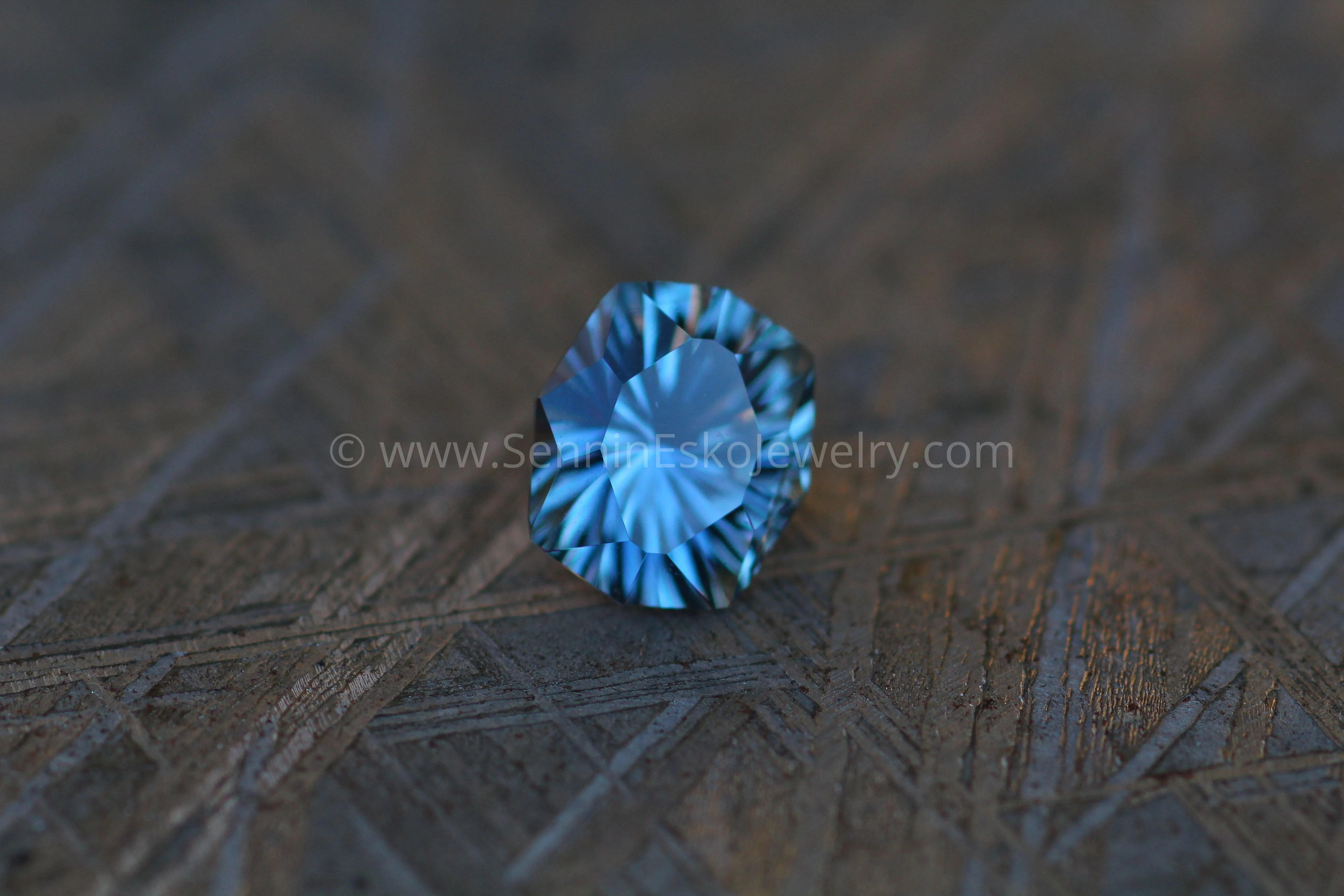 1.1 Carat Bluish Gray & Violet Umba Sapphire Octagonal Cushion -  Fantasy Cut - 6.5x5.6mm