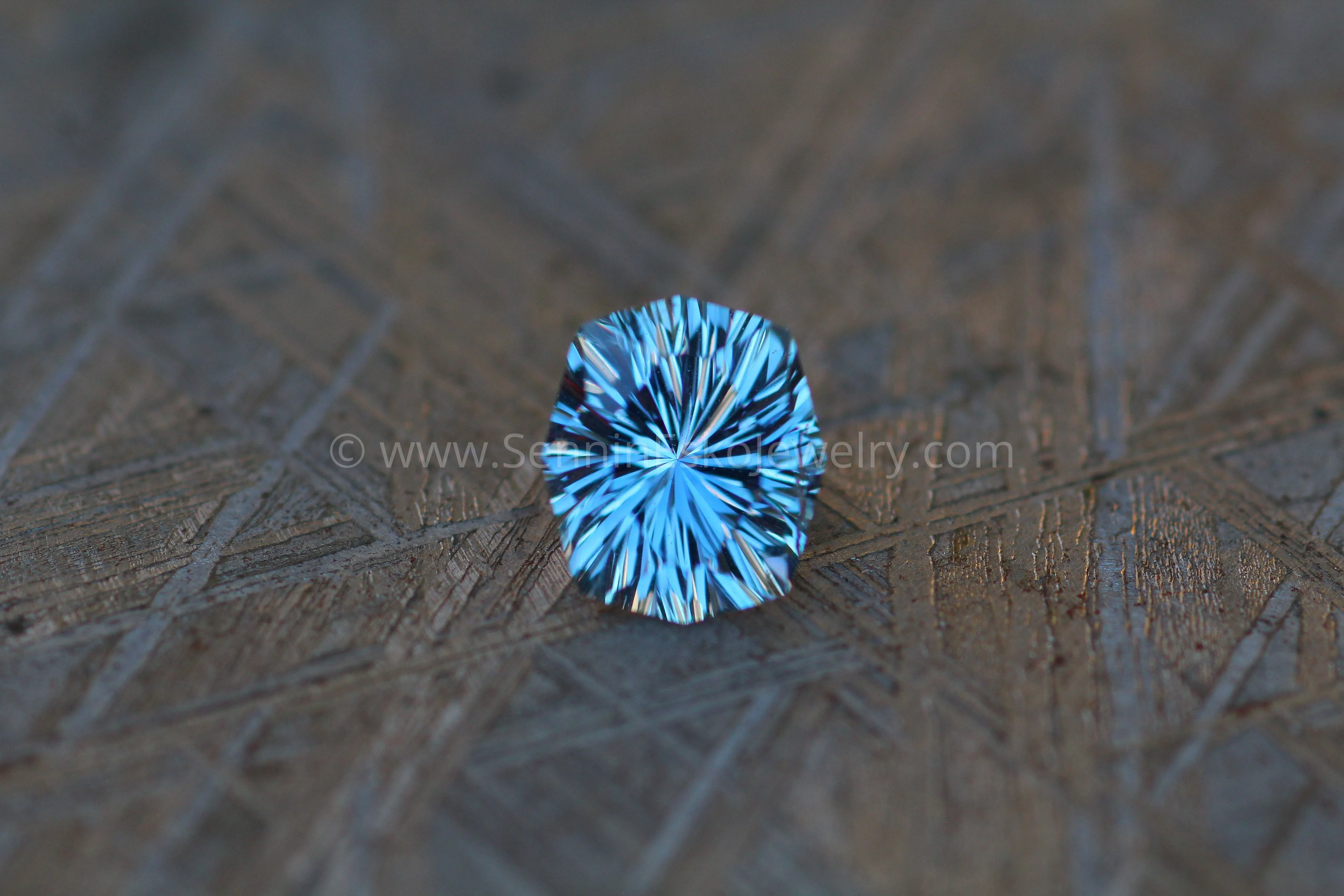 1.1 Carat Bluish Gray & Violet Umba Sapphire Octagonal Cushion -  Fantasy Cut - 6.5x5.6mm
