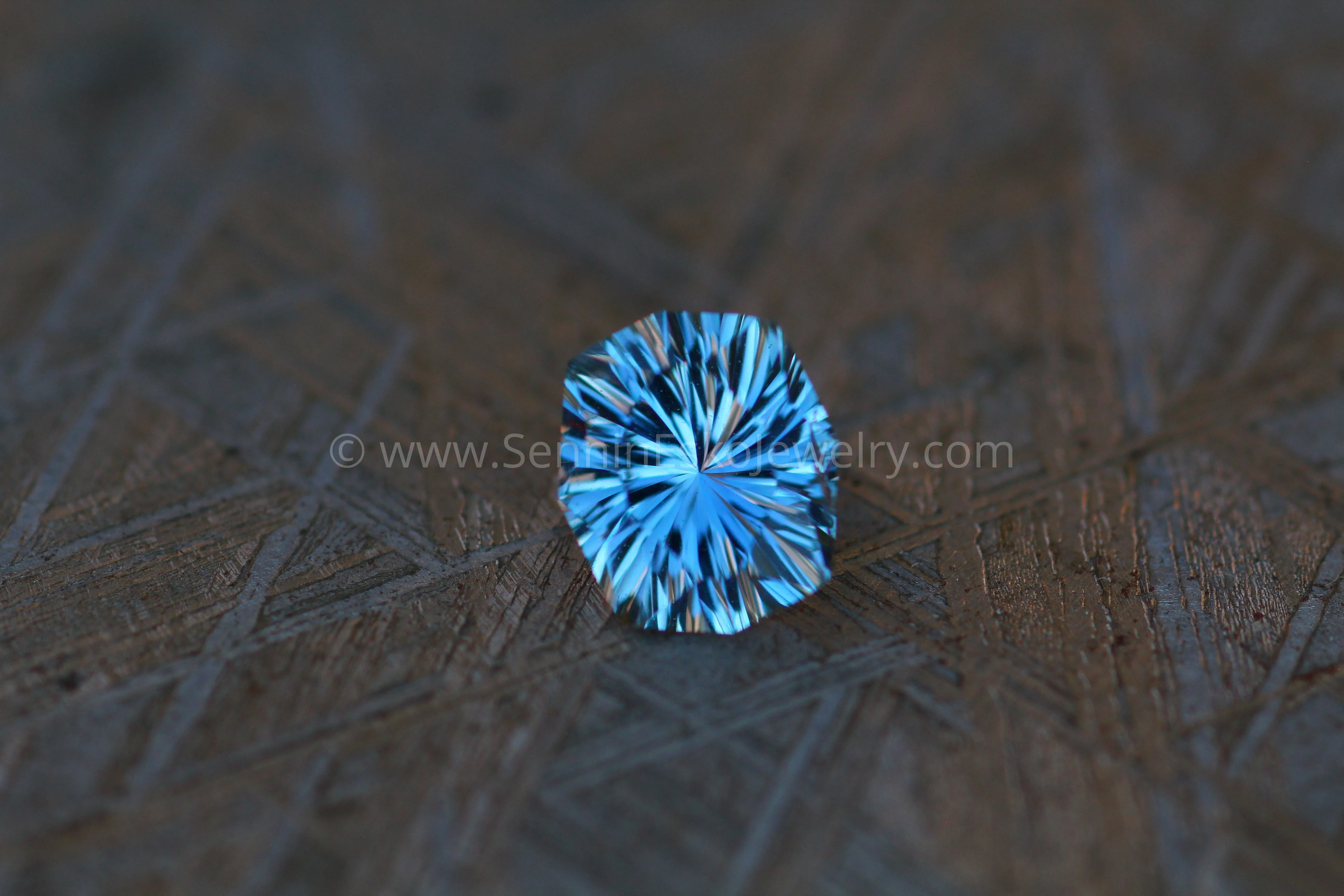 1.1 Carat Bluish Gray & Violet Umba Sapphire Octagonal Cushion -  Fantasy Cut - 6.5x5.6mm