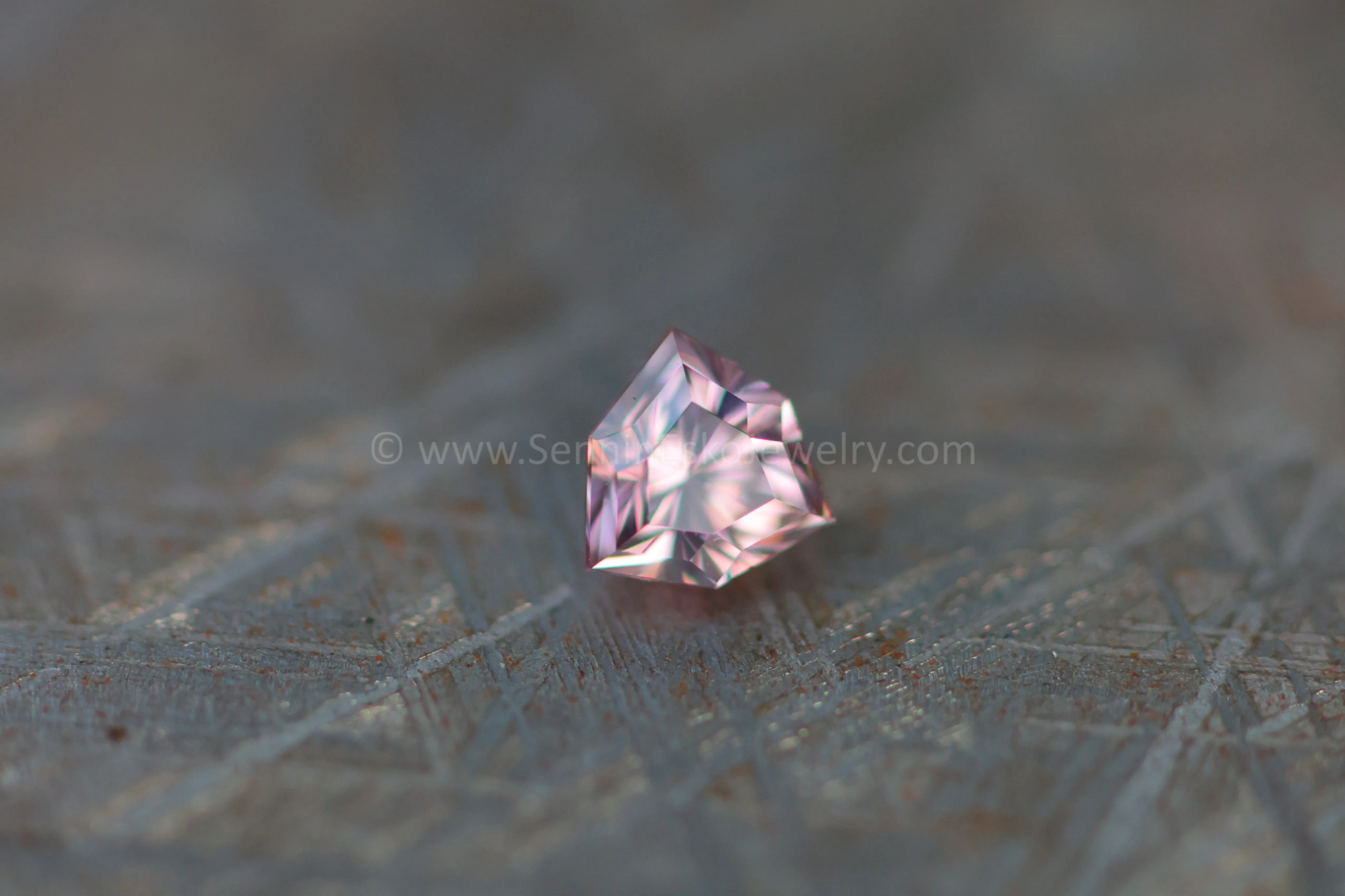 1.52Ct Light Pink Malawi Zircon Triangle, 6.4x6.4mm