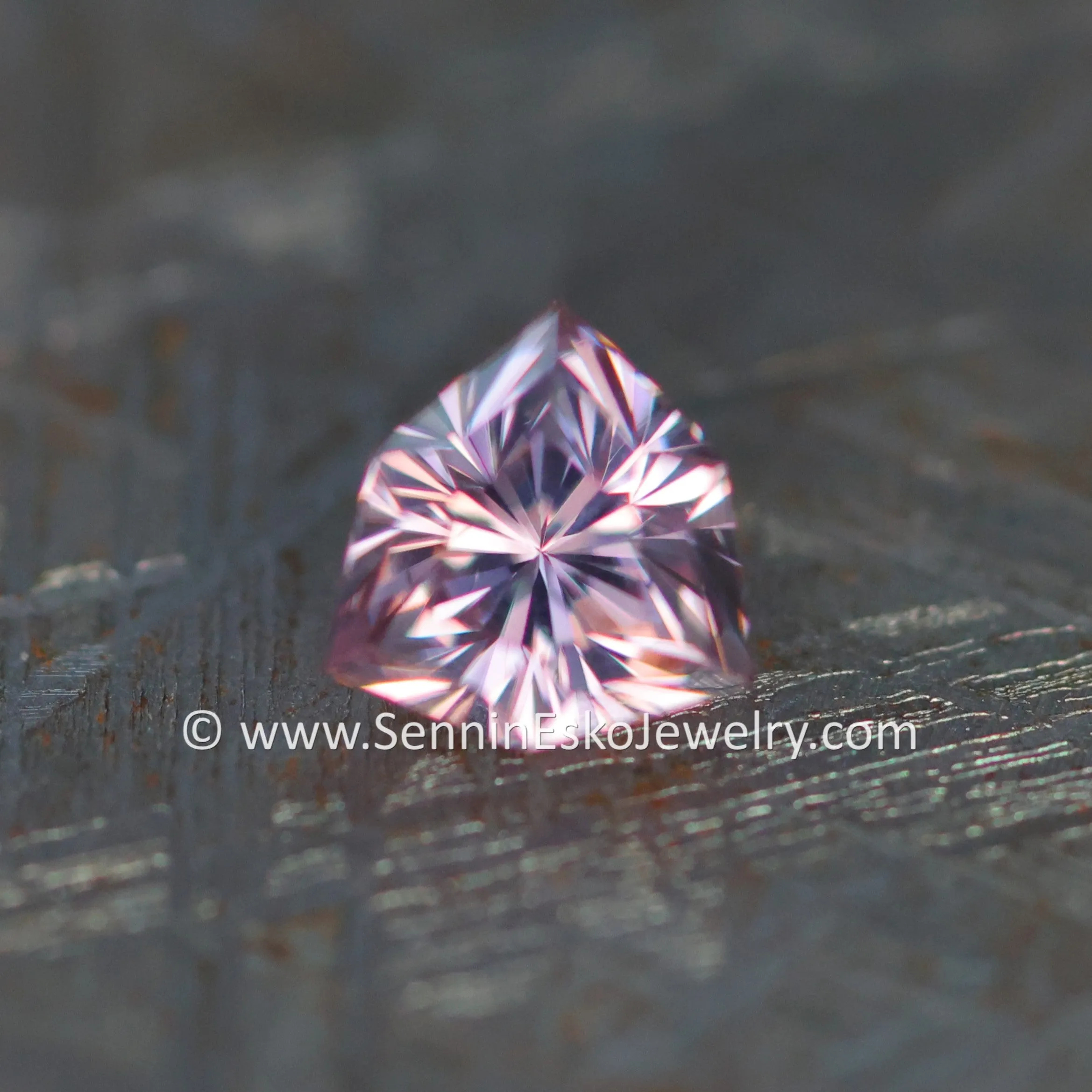 1.52Ct Light Pink Malawi Zircon Triangle, 6.4x6.4mm