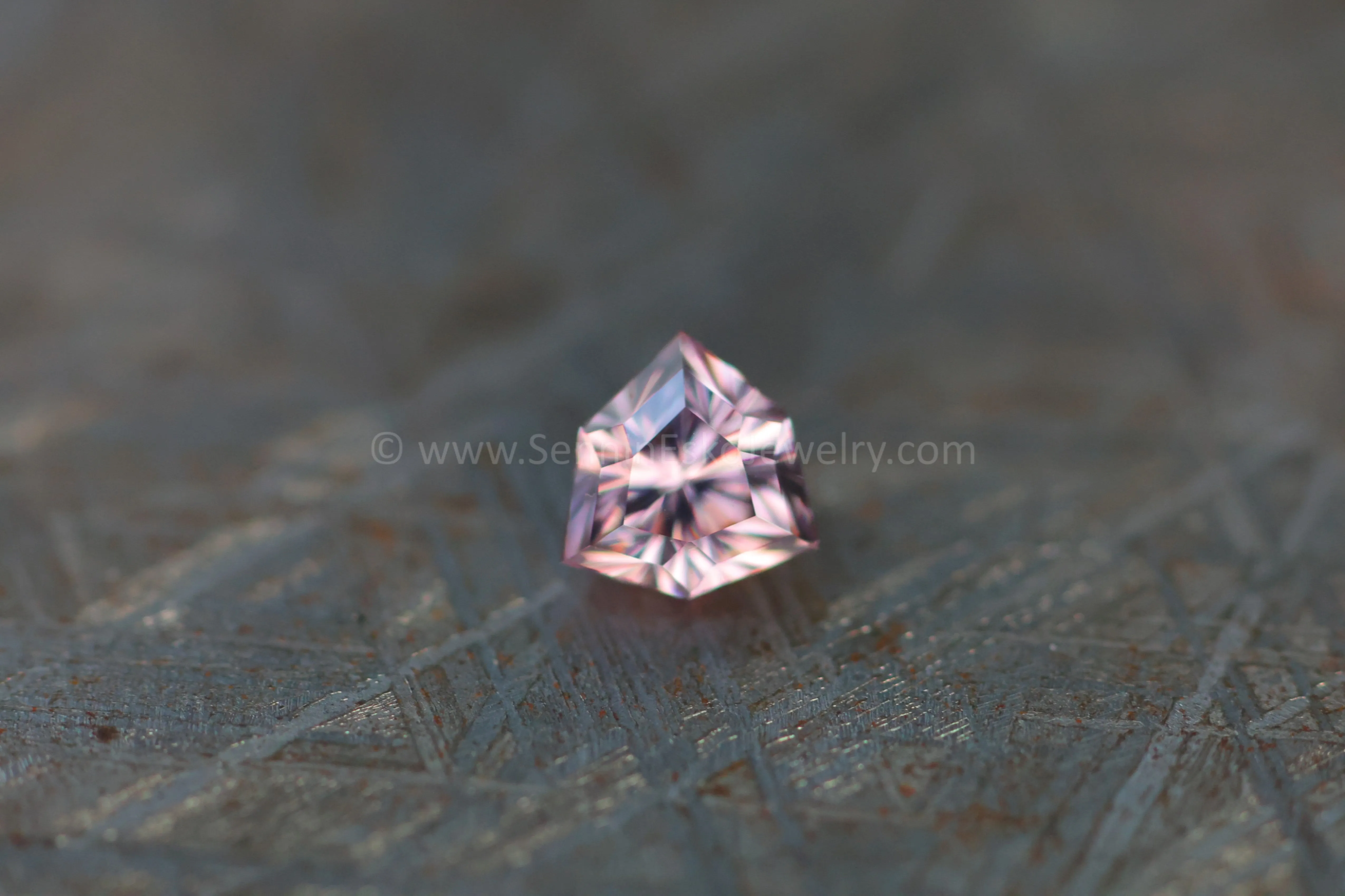 1.52Ct Light Pink Malawi Zircon Triangle, 6.4x6.4mm