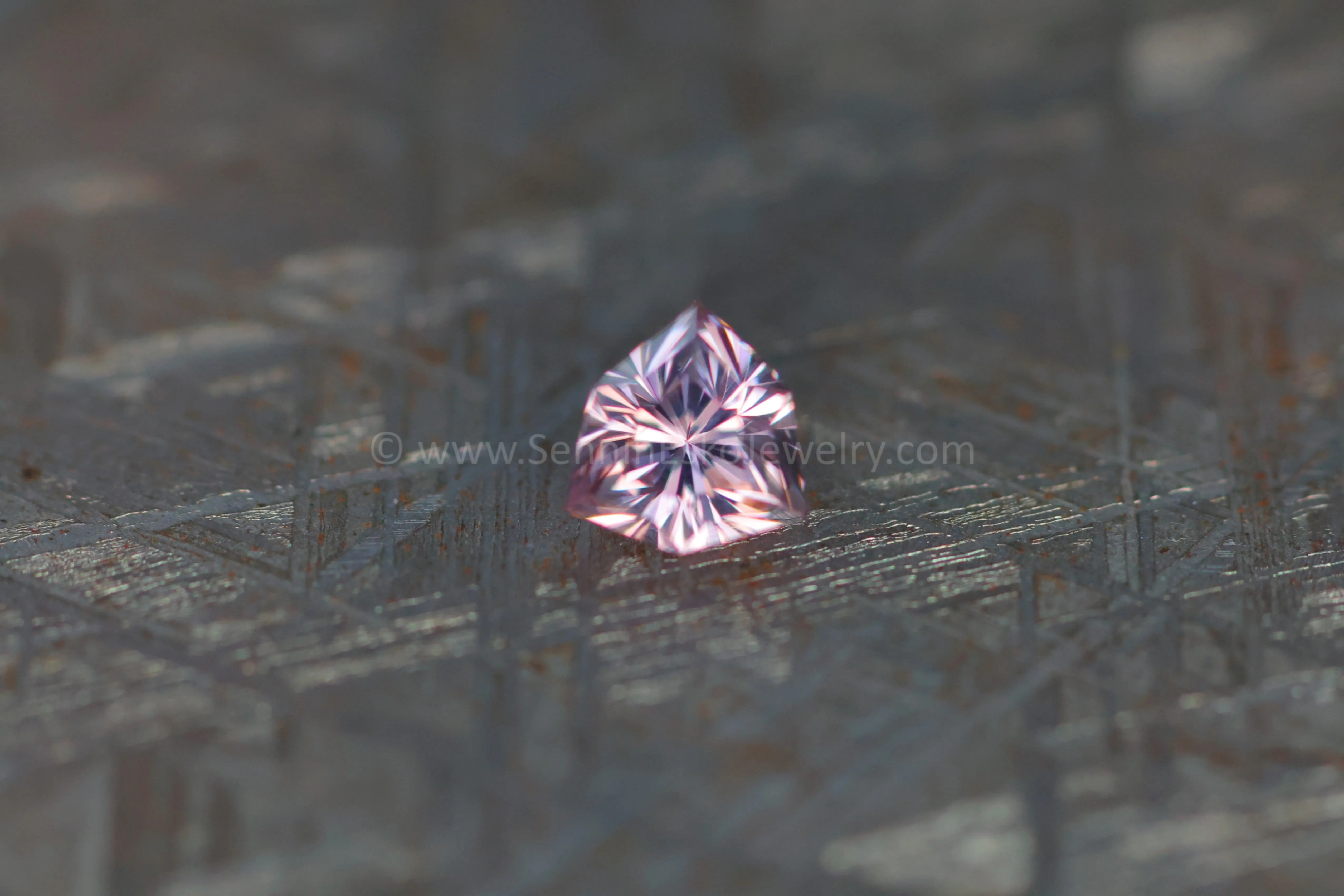 1.52Ct Light Pink Malawi Zircon Triangle, 6.4x6.4mm