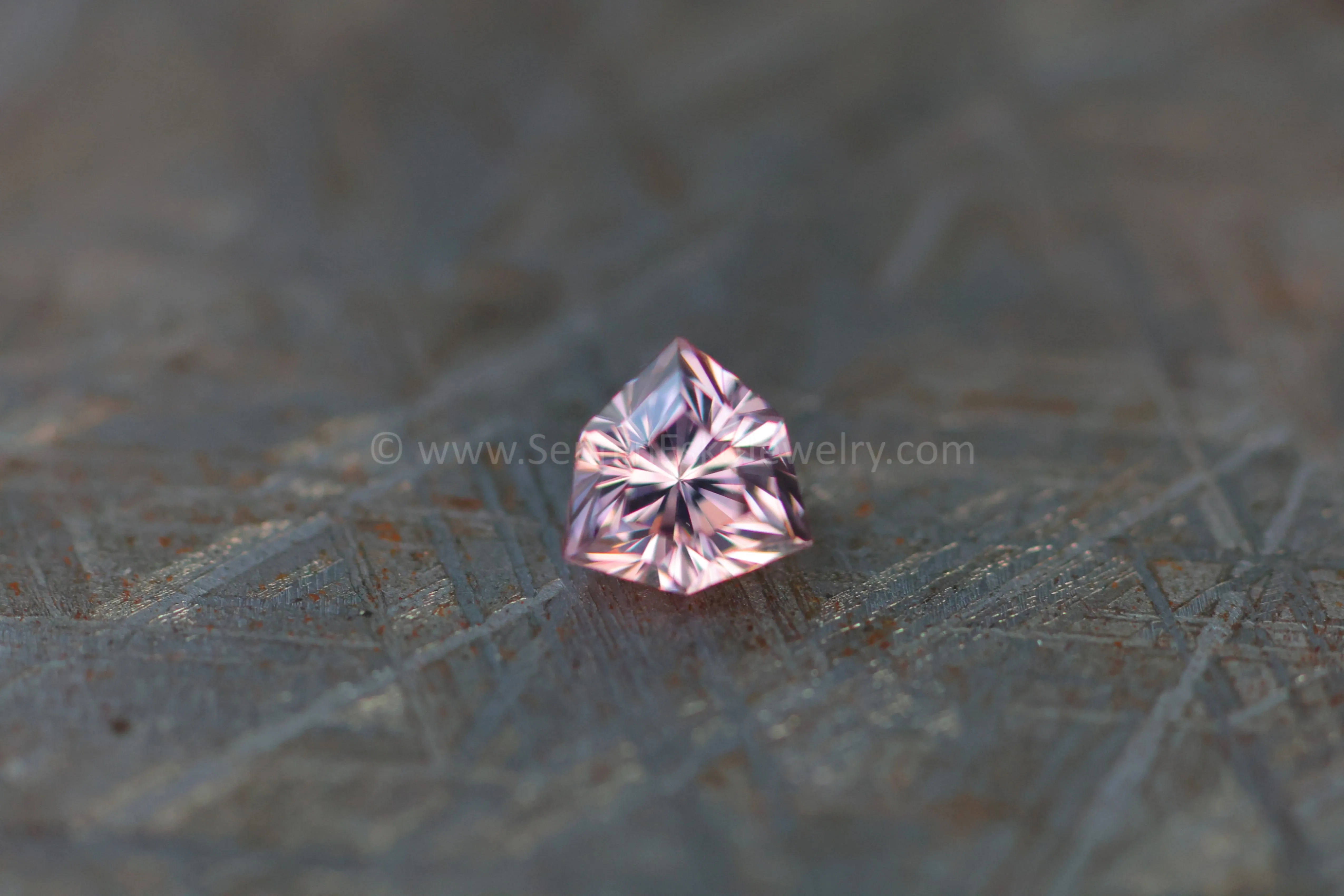 1.52Ct Light Pink Malawi Zircon Triangle, 6.4x6.4mm