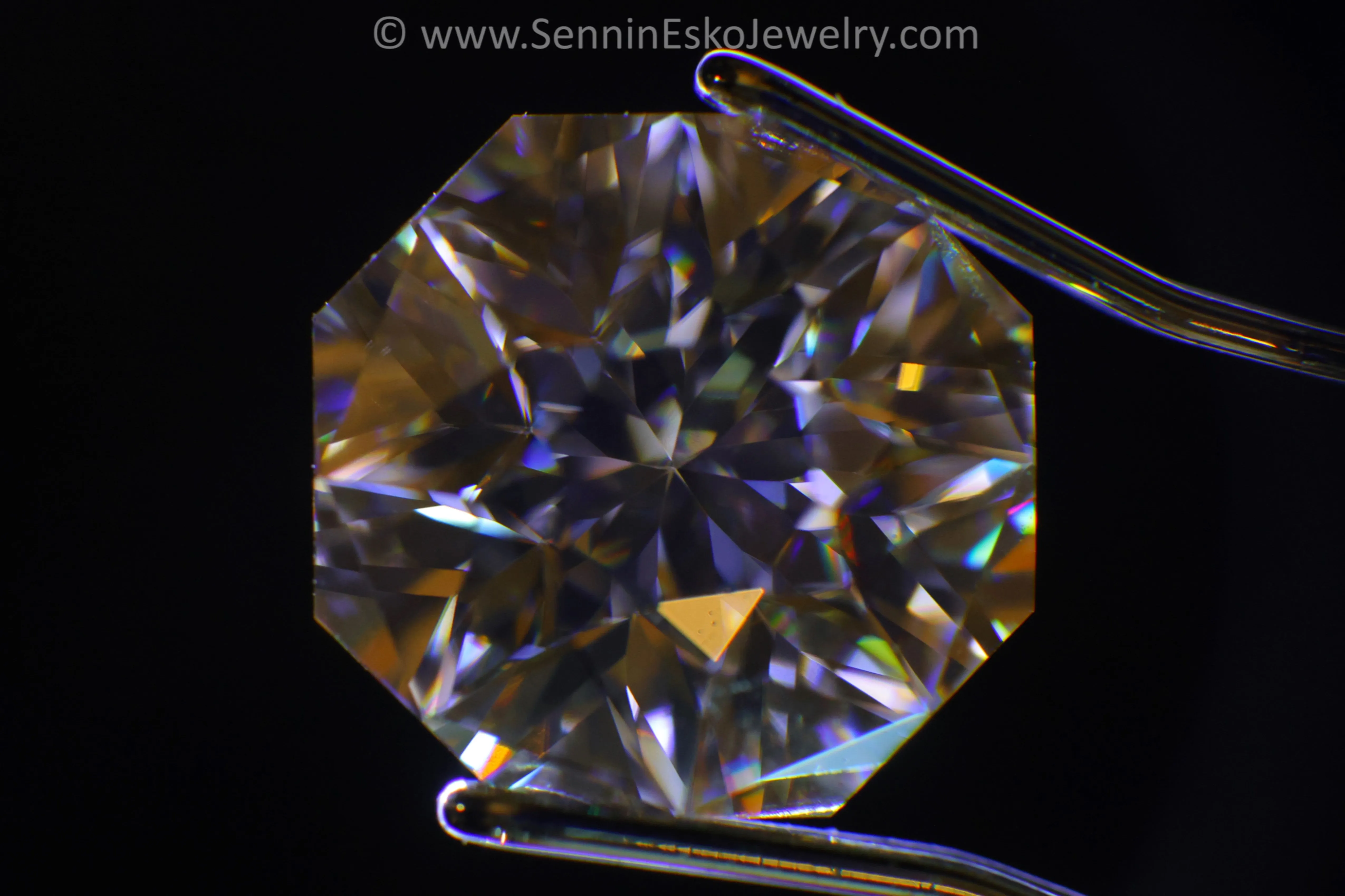 2.2 Carat Champagne Moissanite Octagon - 8x8.3mm