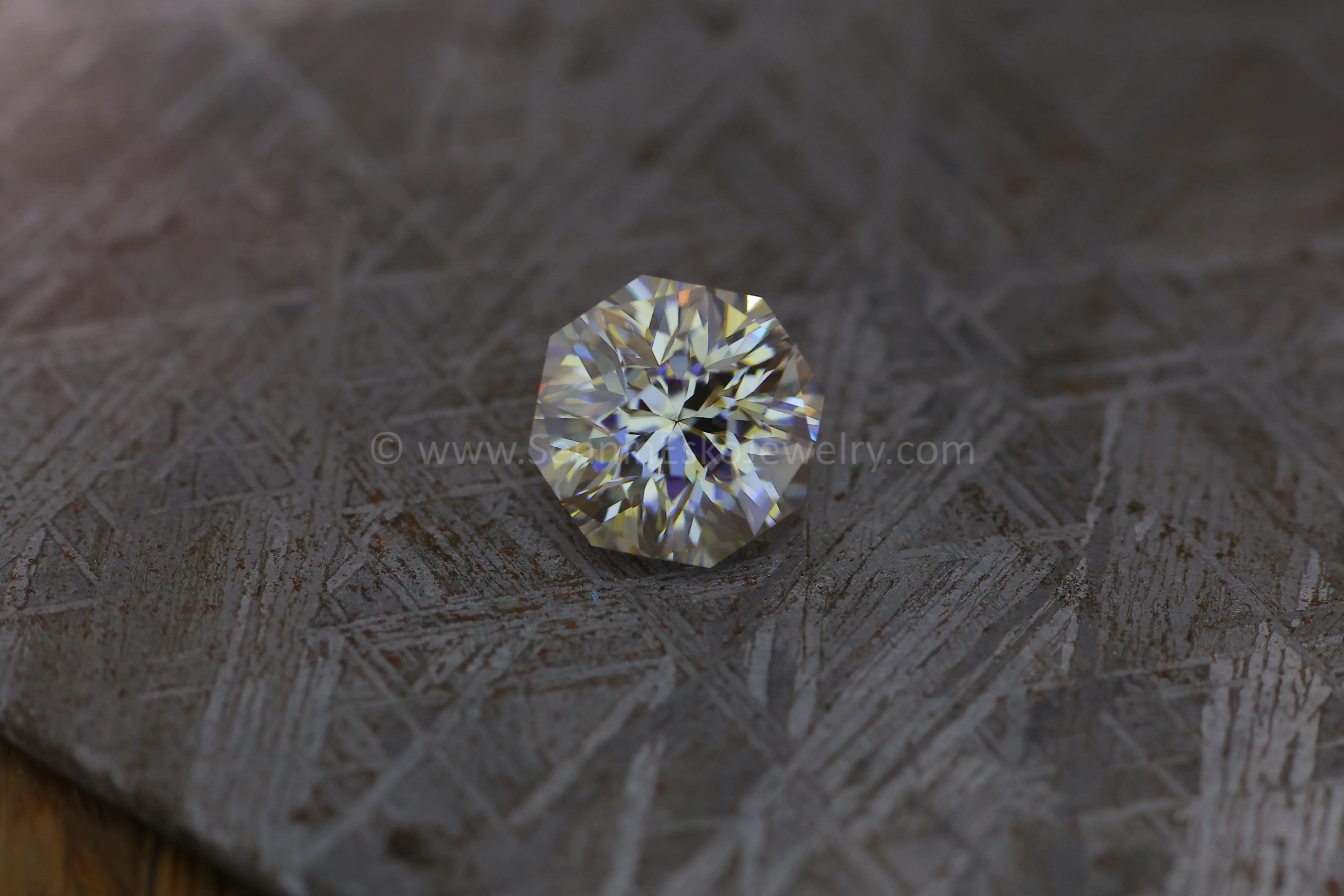 2.2 Carat Champagne Moissanite Octagon - 8x8.3mm