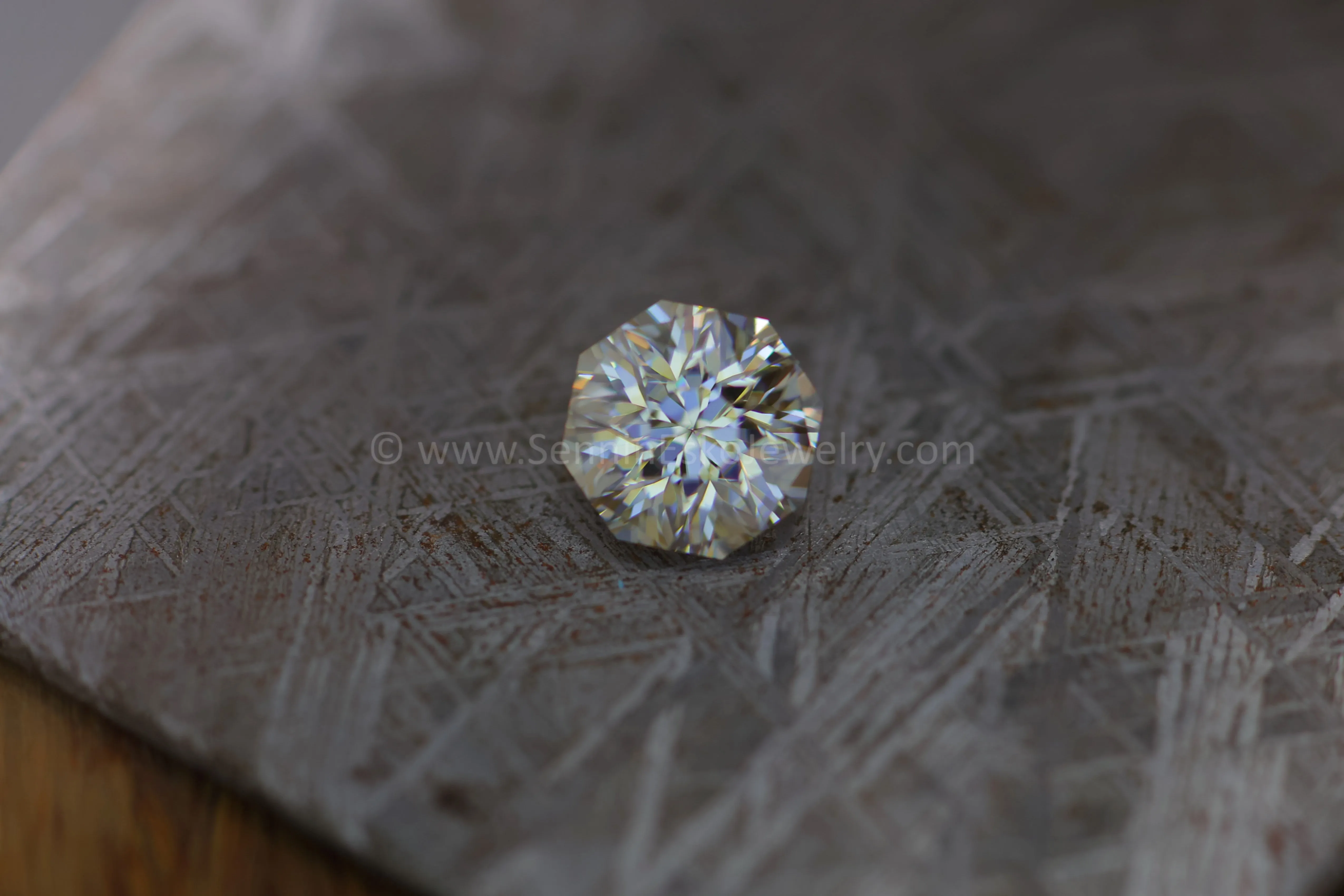 2.2 Carat Champagne Moissanite Octagon - 8x8.3mm