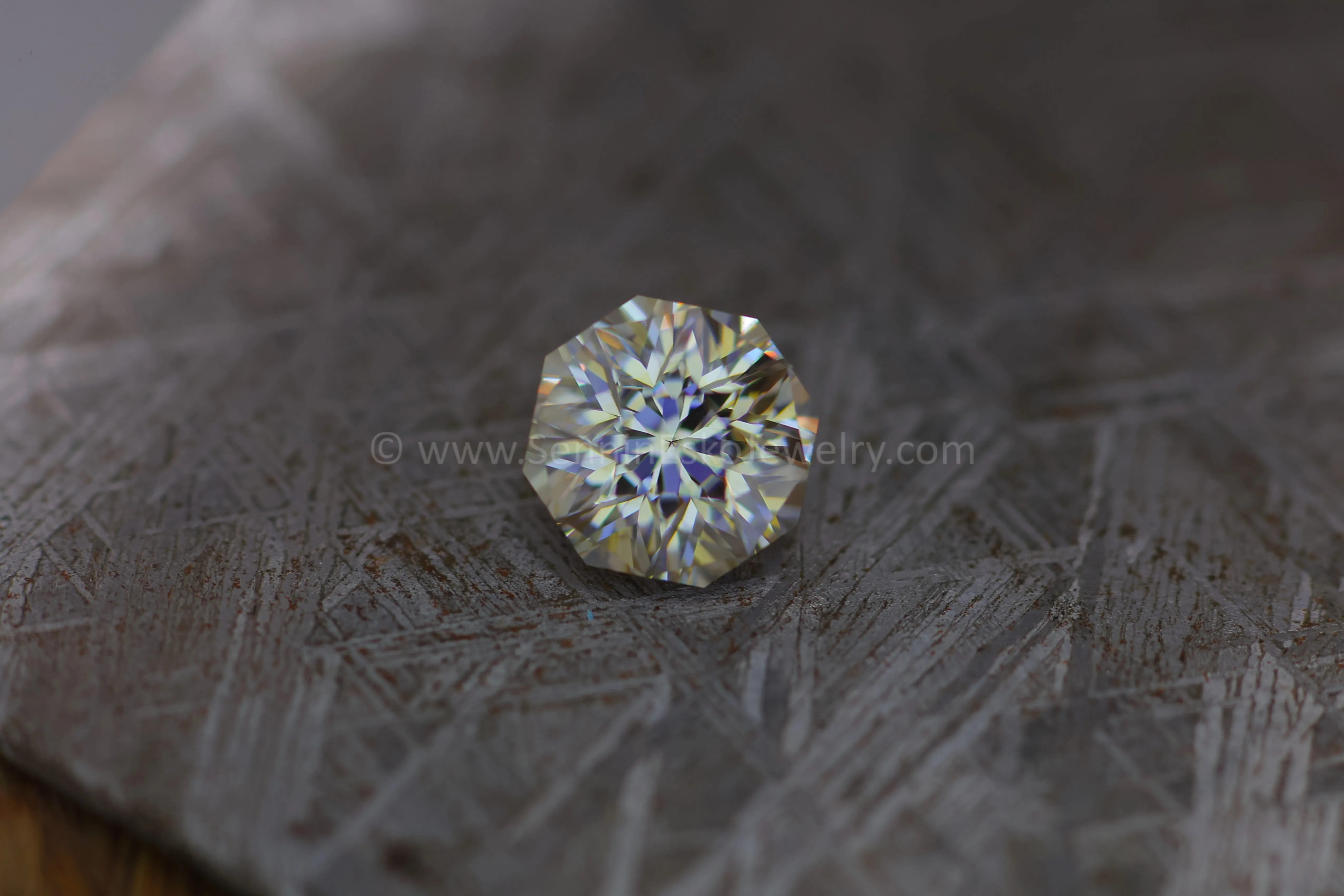 2.2 Carat Champagne Moissanite Octagon - 8x8.3mm