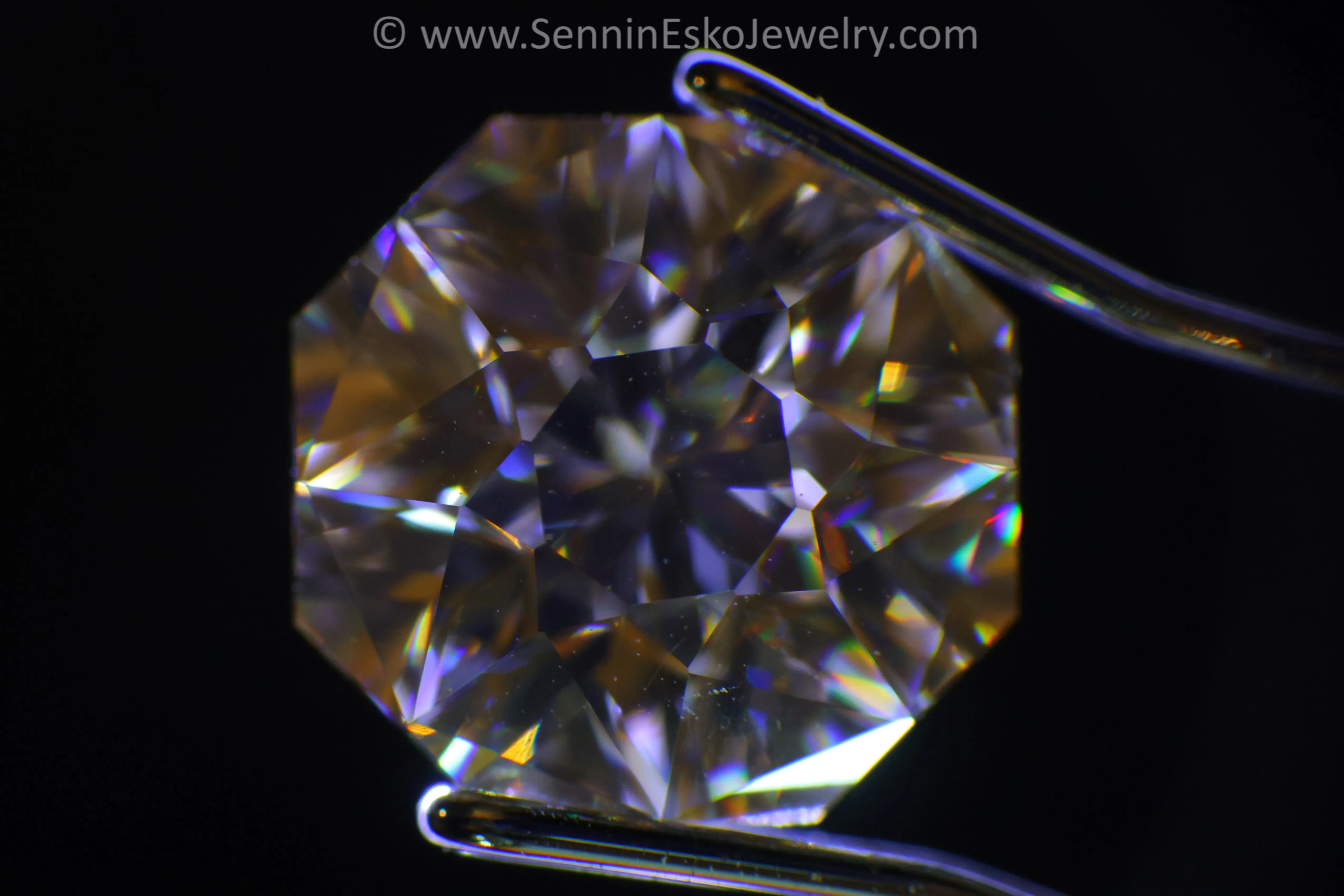 2.2 Carat Champagne Moissanite Octagon - 8x8.3mm