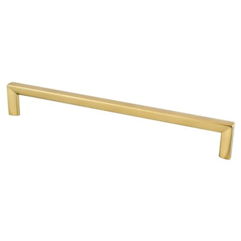 9.25" Contemporary Square Pull in Modern Brushed Gold from Metro Collection