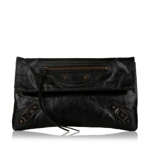 Balenciaga Motocross Classic Envelope Clutch Bag (SHG-33319)