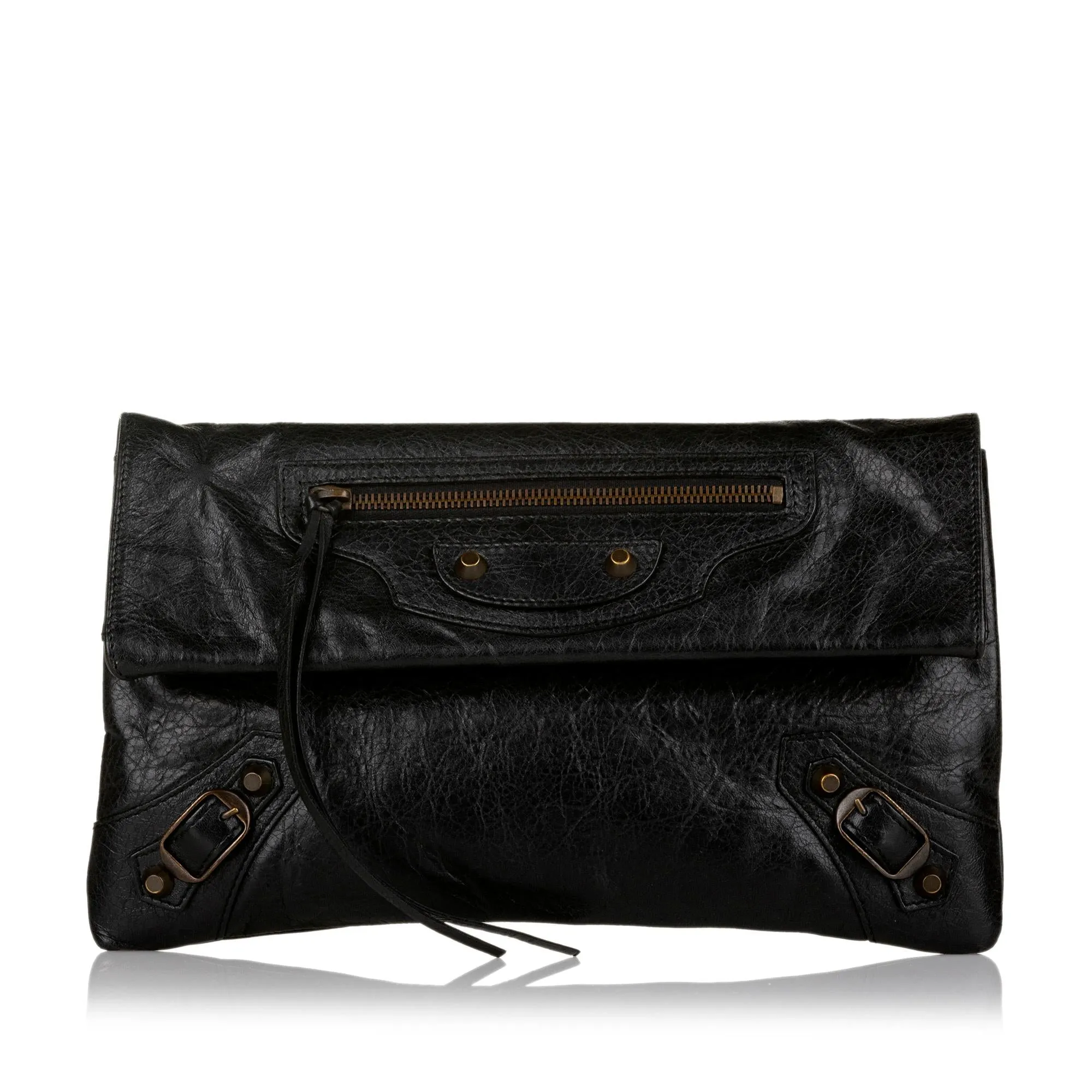 Balenciaga Motocross Classic Envelope Clutch Bag (SHG-33319)