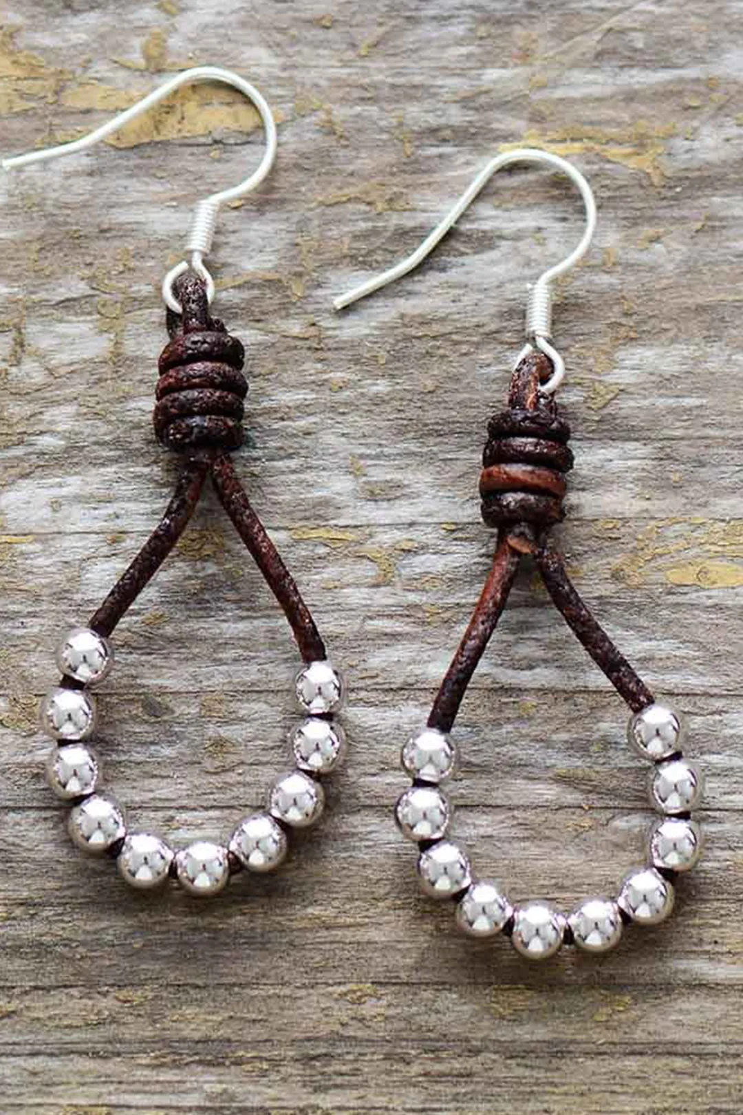 Boho Earrings, Dangle Earrings, Silver Bohemian Peal