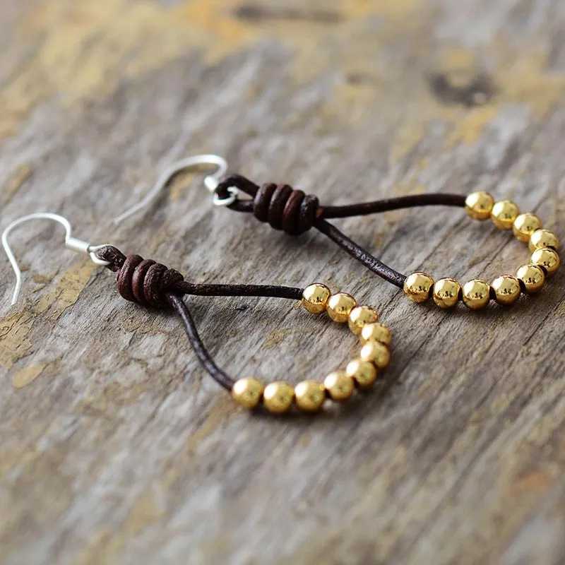 Boho Earrings, Dangle Earrings, Silver Bohemian Peal