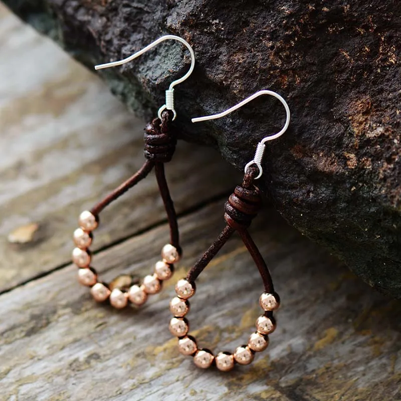 Boho Earrings, Dangle Earrings, Silver Bohemian Peal