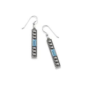 Brighton Pretty Tough Gem French Wire Earrings- Aqua