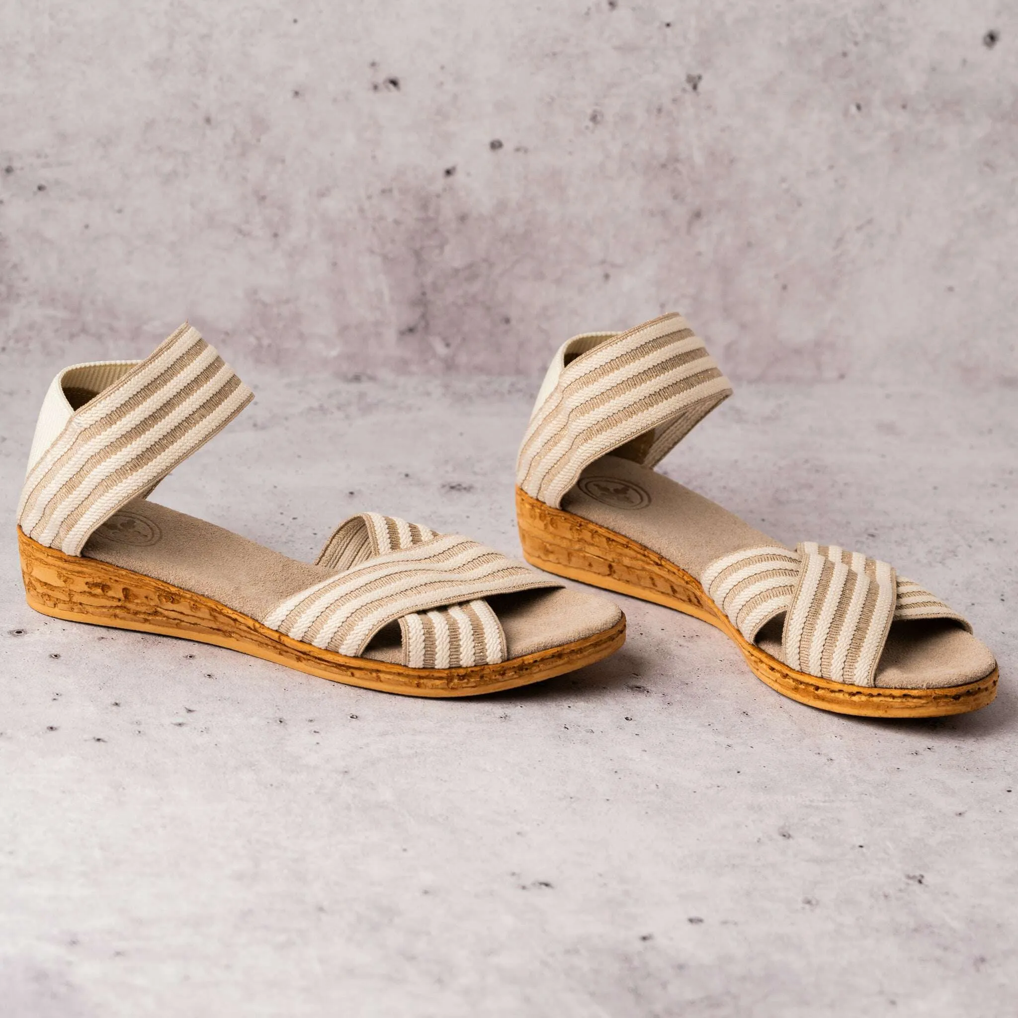 Charleston Shoe Co. - Peachtree in Navy & Procecco