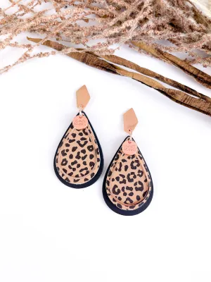 Chocolate Cheetah Double Teardrop