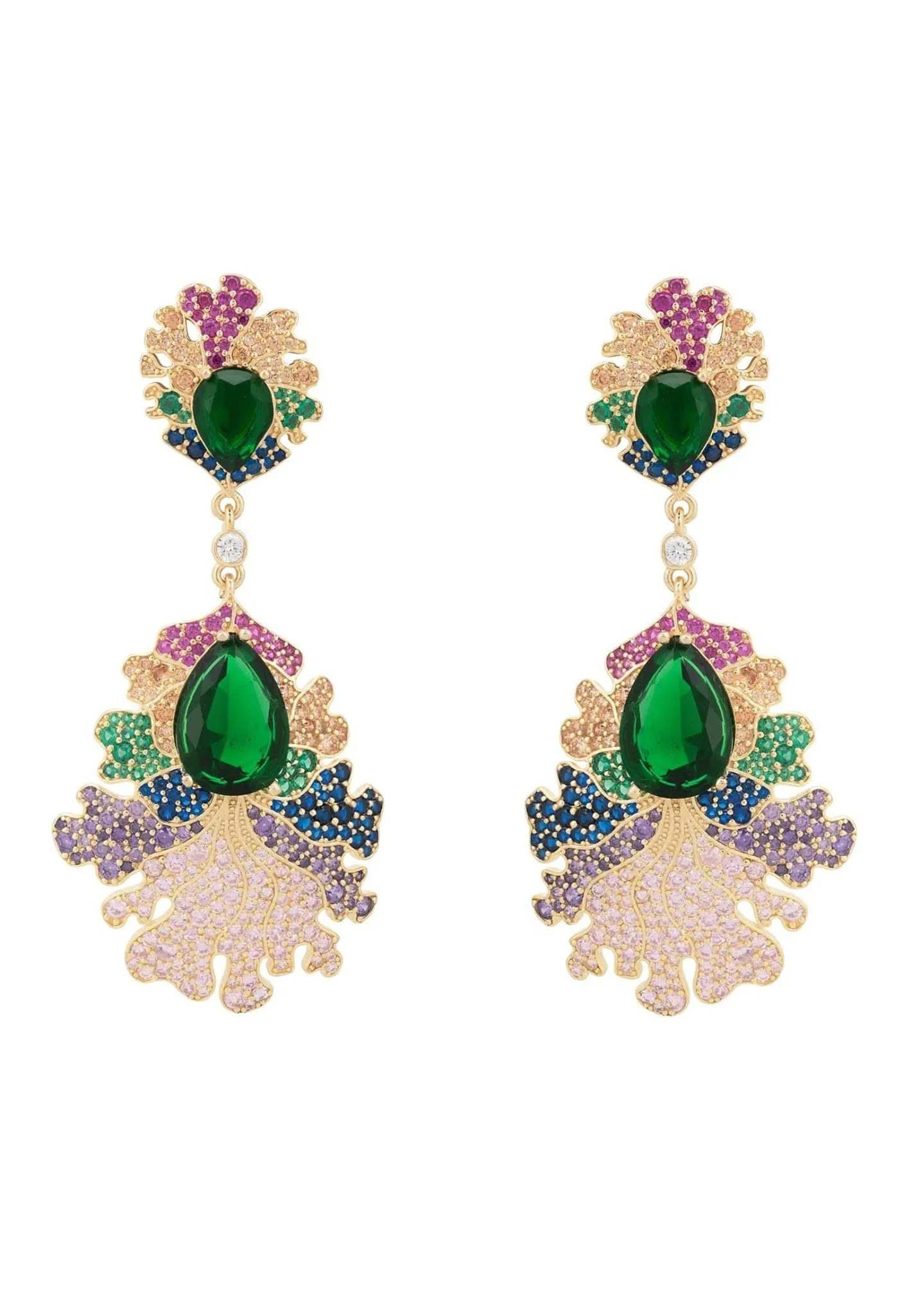 Coralia Rainbow Earrings Gold