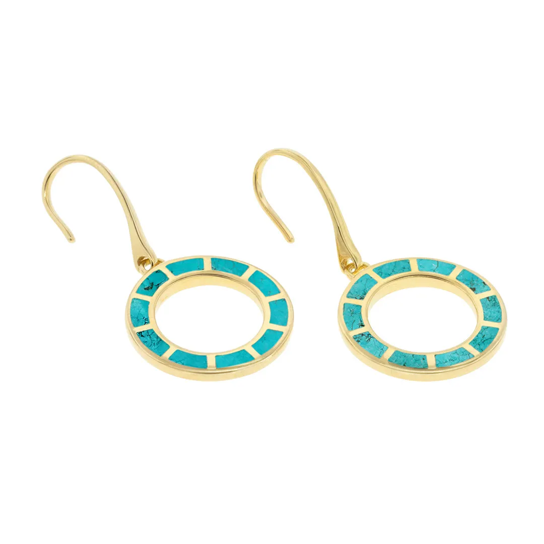 Dash Loop Dangle Gemstone 18K Gold Vermeil Sterling Silver Earrings | Jan Leslie
