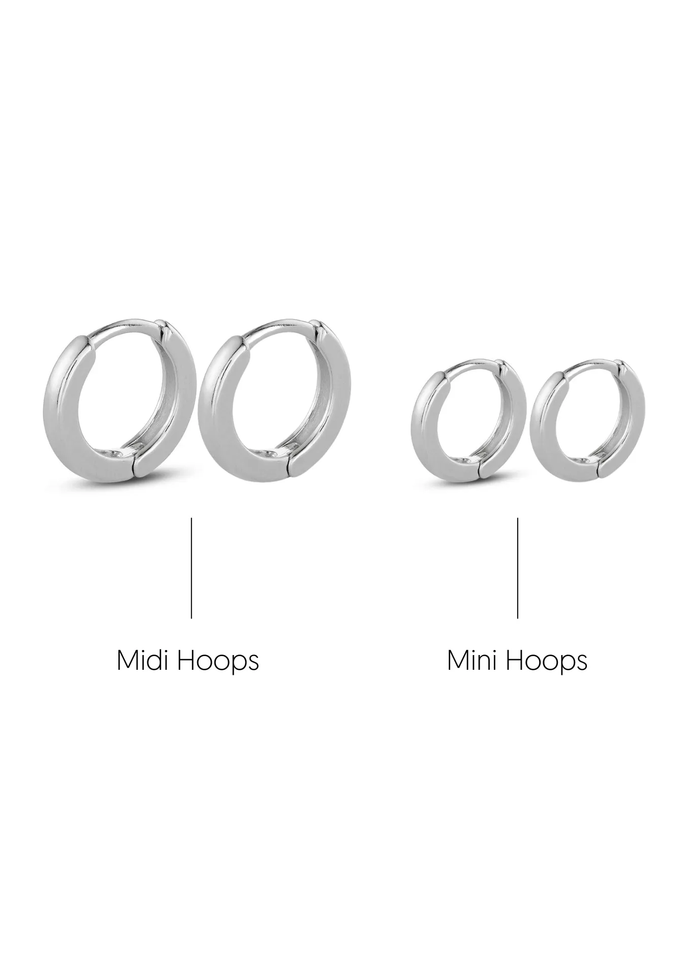 Destination Dune Hoops Silver