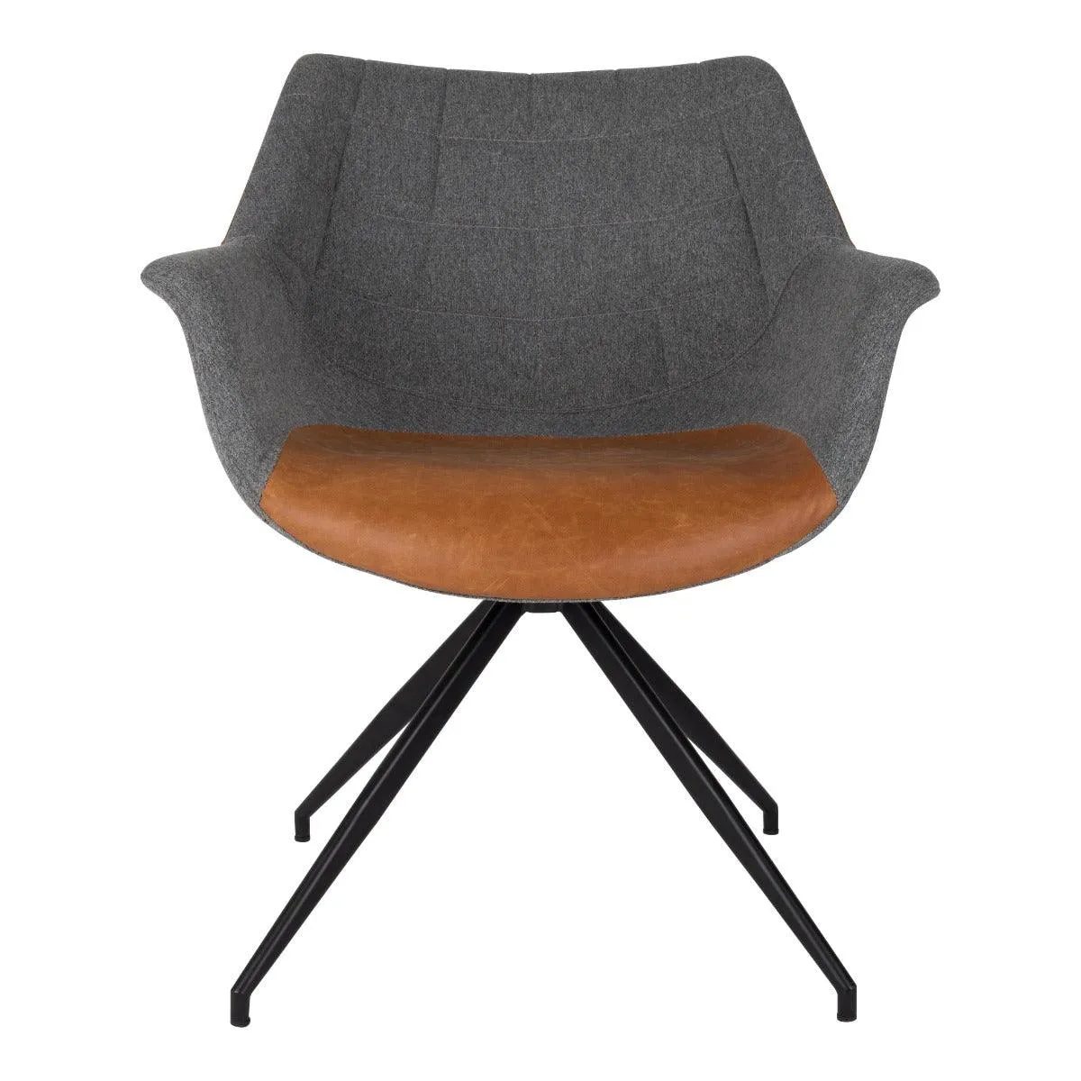 DOULTON eco leather armchair brown