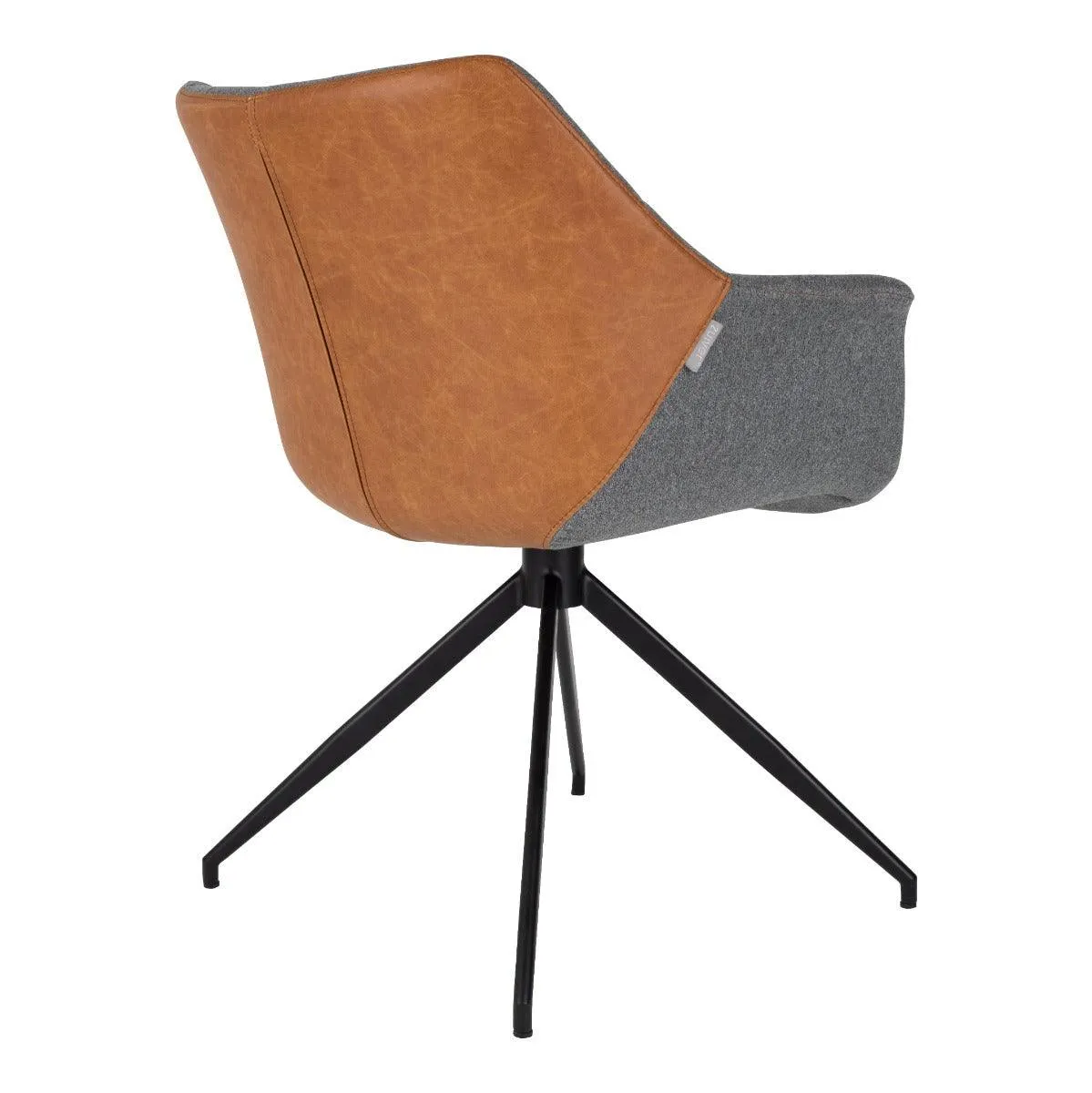 DOULTON eco leather armchair brown