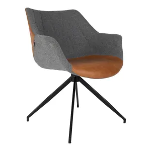 DOULTON eco leather armchair brown