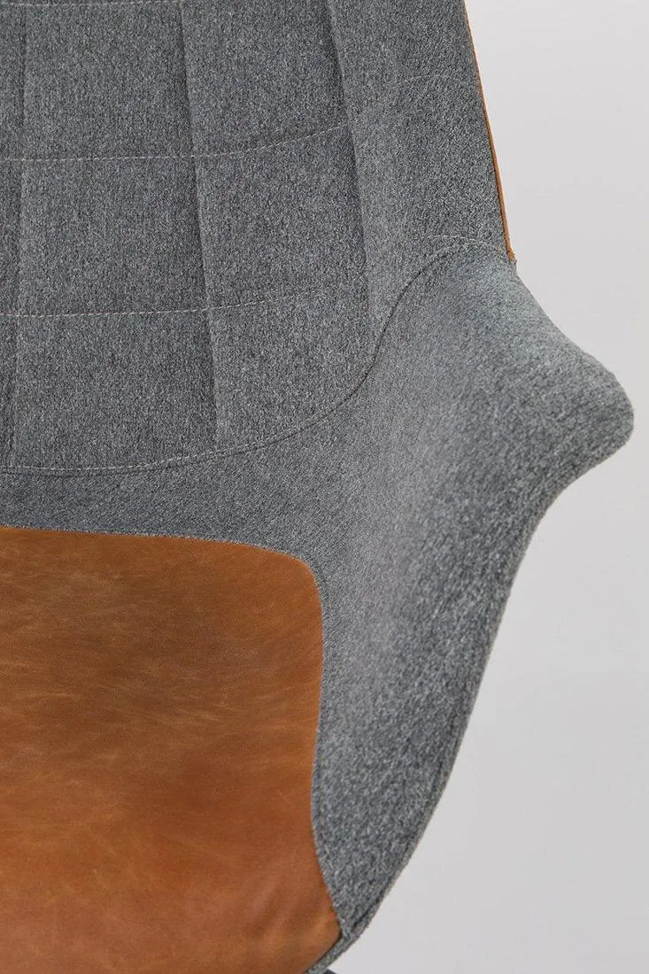 DOULTON eco leather armchair brown