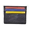 EW170/Waterproof Genuine Eel Skin Soft Leather Slim Thin Credit Card Holder Wallet
