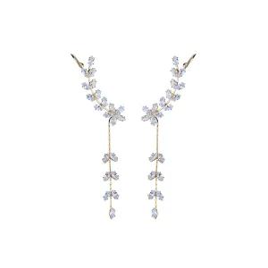 Frozen Creeper Gold Earring