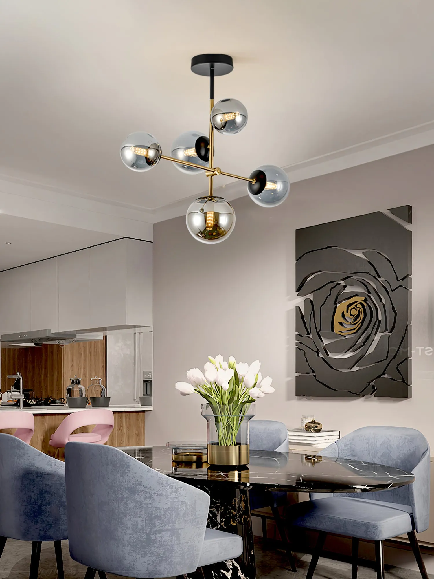 Fulesi Globe Chandelier