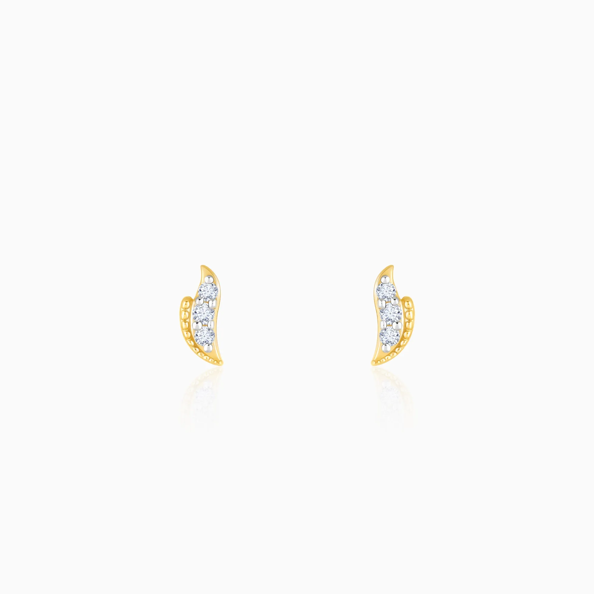 Gold Spark Diamond Earrings