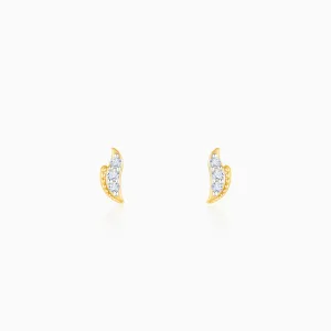 Gold Spark Diamond Earrings