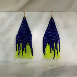 Haiti Design Co - Cascade Navy Earrings