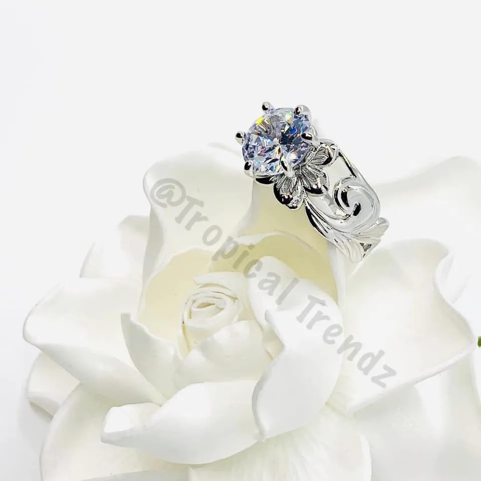 Hawaiian Malia Silver Ring