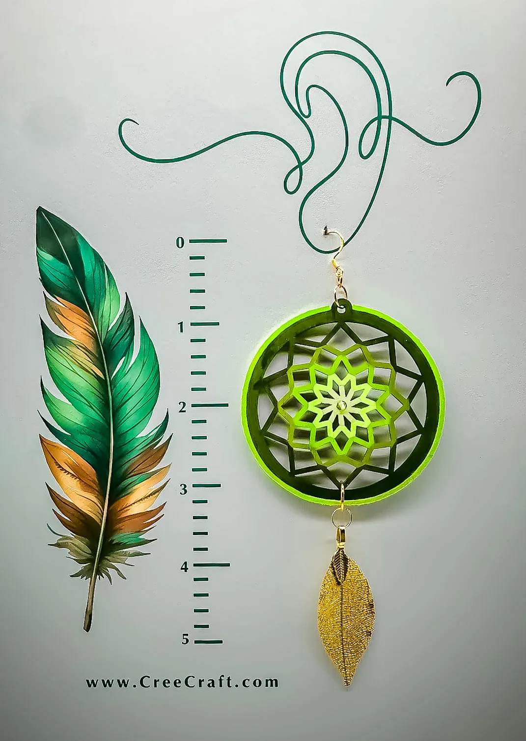 Indigenous Handmade Earrings - Dreamcatcher