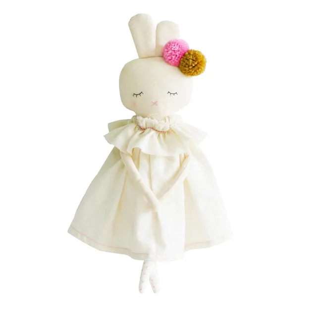 Isabelle Bunny | Pink Linen   Ivory