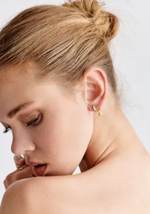Leaf Sphere Earrings