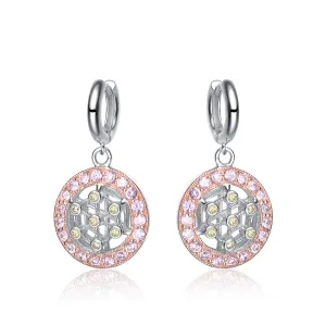 Marie Soft Pink Dangling Earings