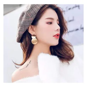 Office Wear Gold Plated Drop Earring For Women (Lightweight)