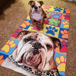 Original Pet Pop Art Bath Towel