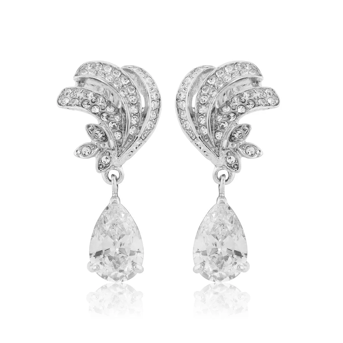 Precious Fan Clip On Earrings
