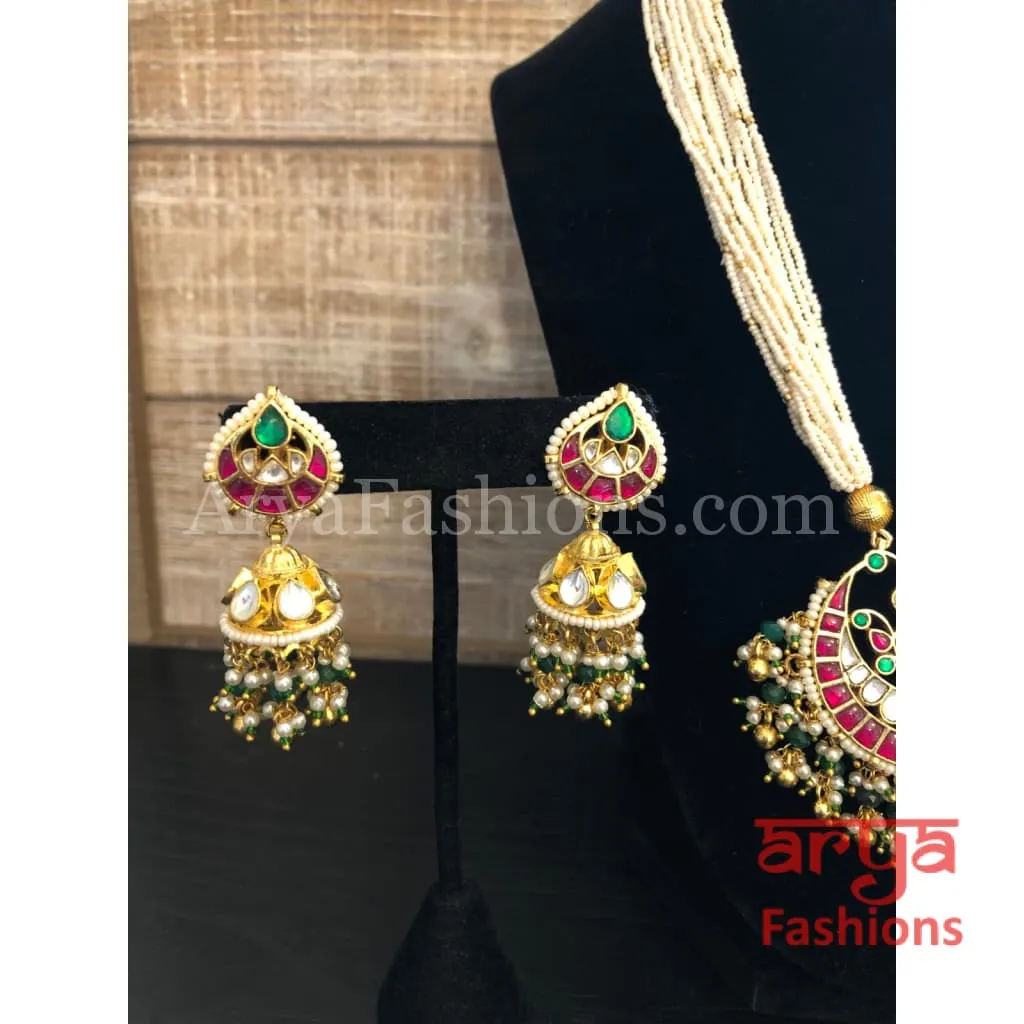 Sabyasachi Pacchi Kundan Necklace/ Statement Pearl Kundan Necklace