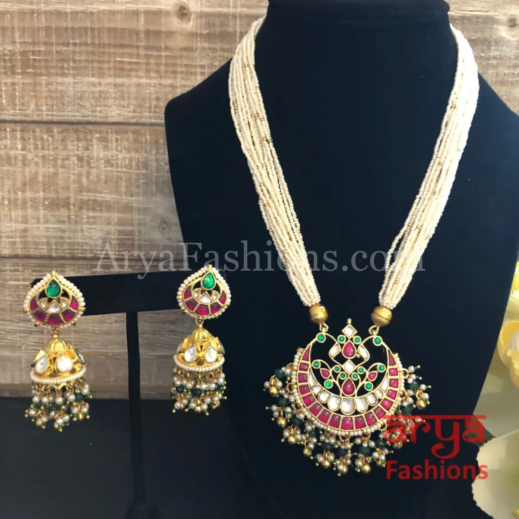 Sabyasachi Pacchi Kundan Necklace/ Statement Pearl Kundan Necklace