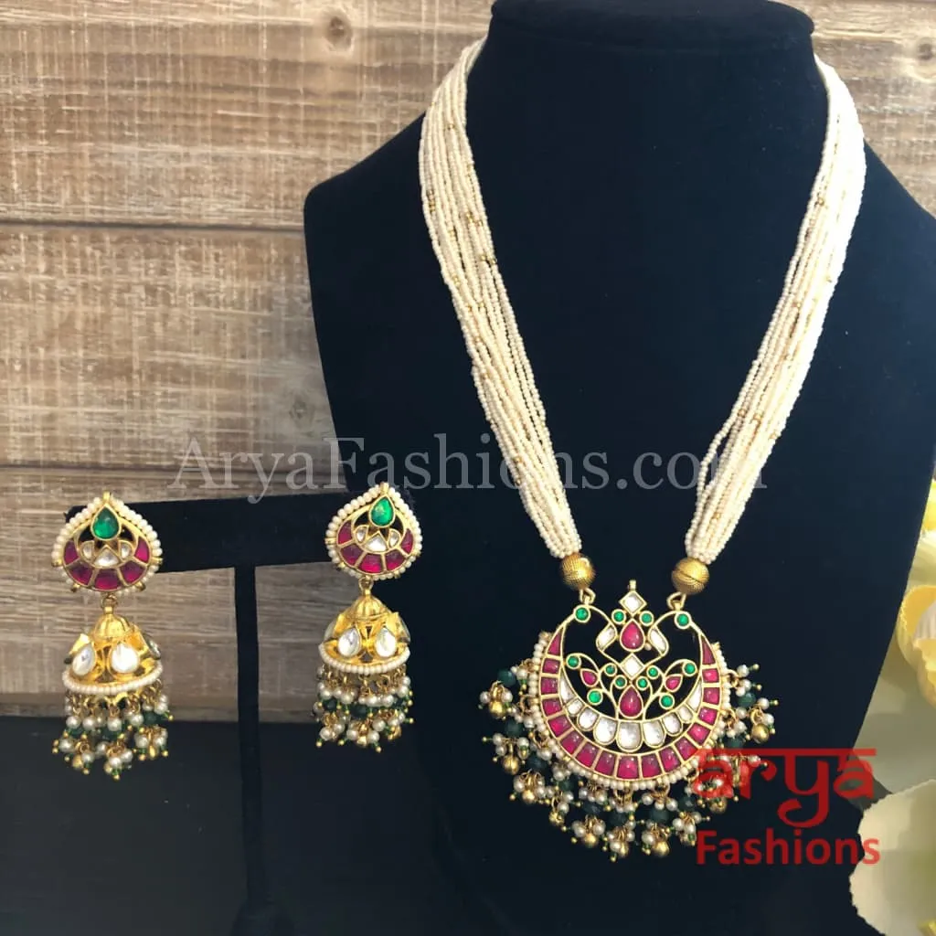 Sabyasachi Pacchi Kundan Necklace/ Statement Pearl Kundan Necklace