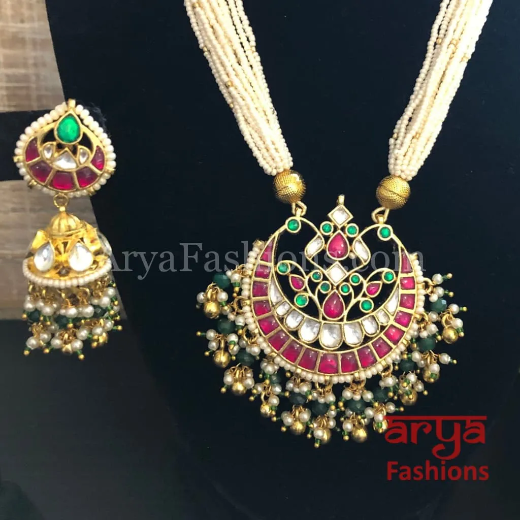 Sabyasachi Pacchi Kundan Necklace/ Statement Pearl Kundan Necklace