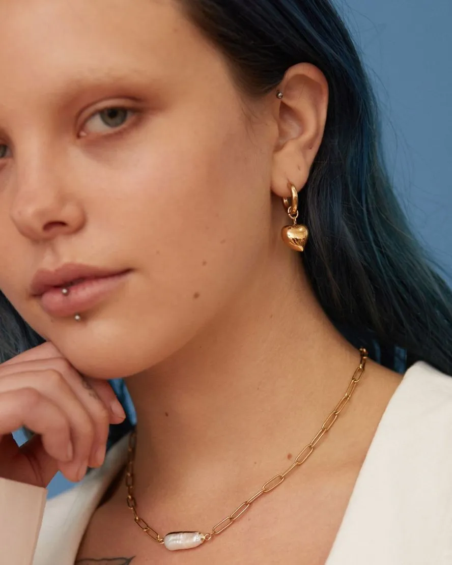 Soulmate Hoops in Gold